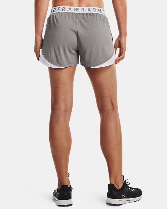 女士UA Play Up Shorts 3.0短褲, Gray, pdpMainDesktop image number 2